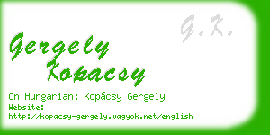 gergely kopacsy business card